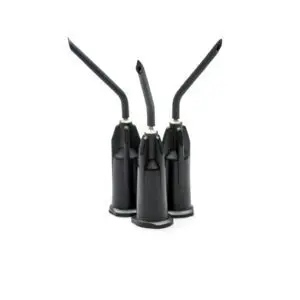 Punte contagocce nere pre-curvate calibro 22