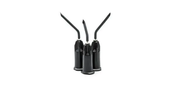 Punte contagocce nere pre-curvate calibro 22