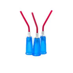 Punte contagocce rosse prebentate blu scuro calibro 22