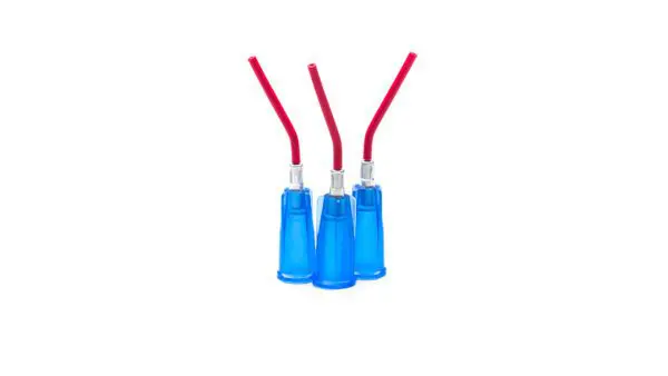 Punte contagocce rosse prebentate blu scuro calibro 22